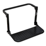 Wheel step ladder, load capacity 225 kg 